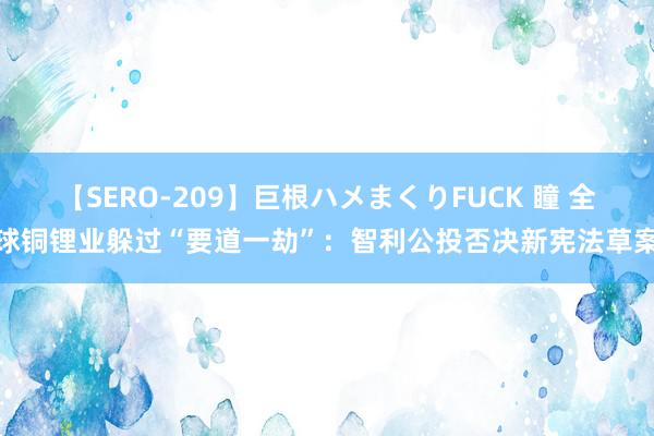 【SERO-209】巨根ハメまくりFUCK 瞳 全球铜锂业躲过“要道一劫”：智利公投否决新宪法草案